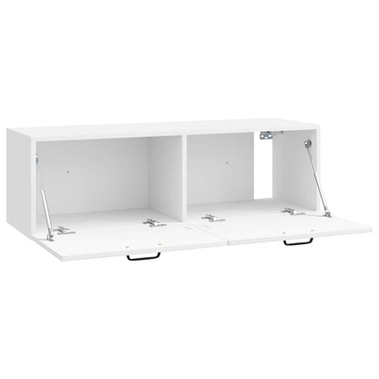 vidaXL Wall-Mounted TV Cabinet High Gloss White 98 x 31 x 30 cm 5