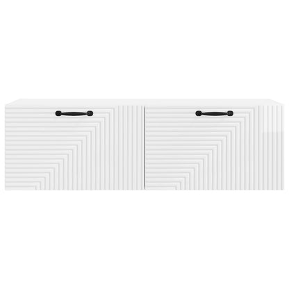 vidaXL Wall-Mounted TV Cabinet High Gloss White 98 x 31 x 30 cm 6