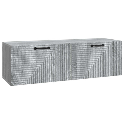 vidaXL Wall-Mounted TV Cabinet Grey Sonoma 98 x 31 x 30 cm 2