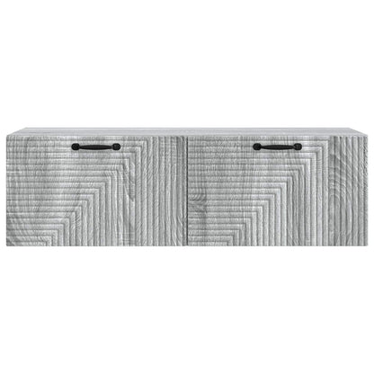 vidaXL Wall-Mounted TV Cabinet Grey Sonoma 98 x 31 x 30 cm 6