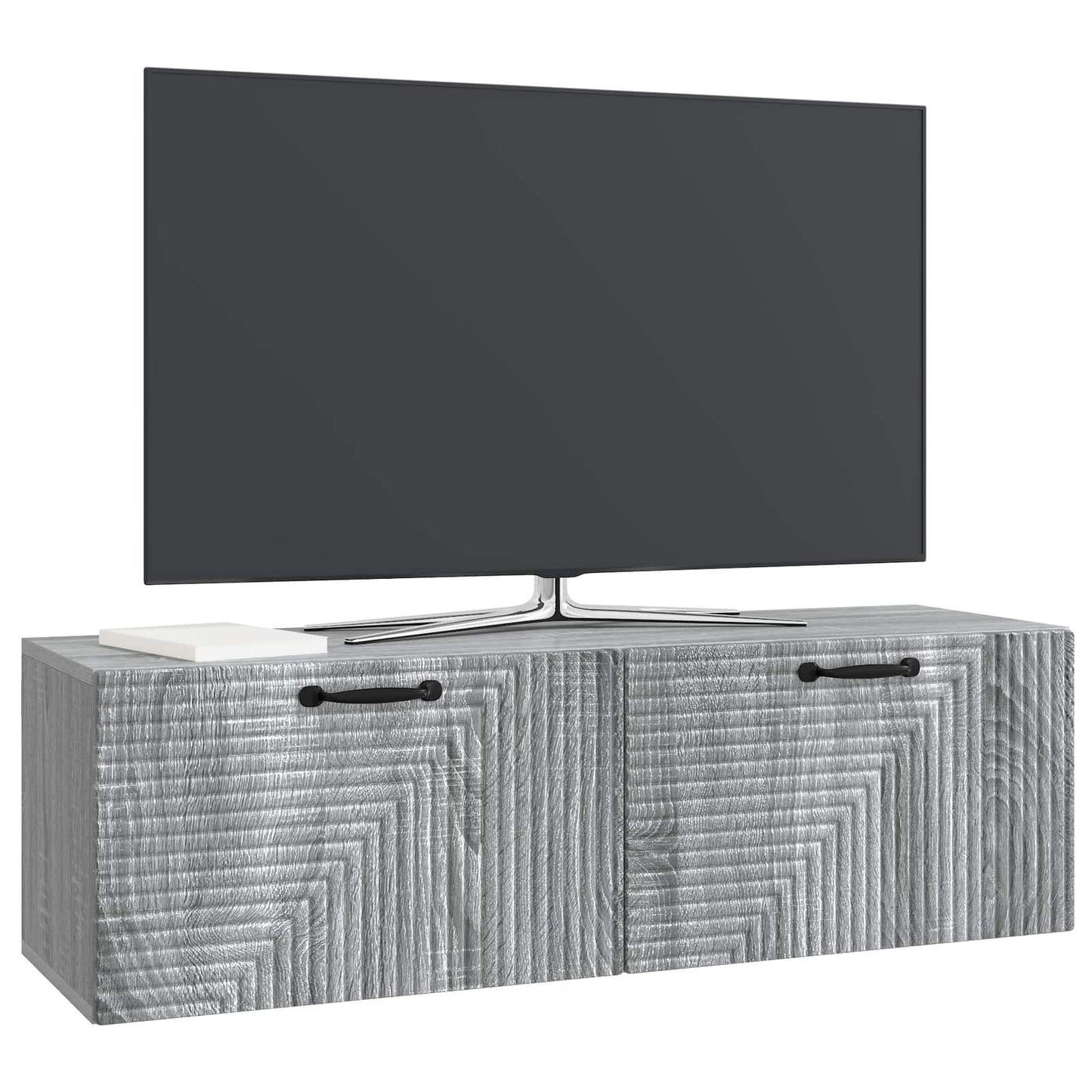 vidaXL Wall-Mounted TV Cabinet Grey Sonoma 98 x 31 x 30 cm 3