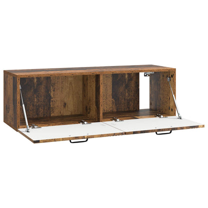 vidaXL Wall-Mounted TV Cabinet Wall-mounted Old Wood 98 x 31 x 30 cm 5