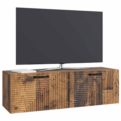 vidaXL Wall-Mounted TV Cabinet Wall-mounted Old Wood 98 x 31 x 30 cm 3