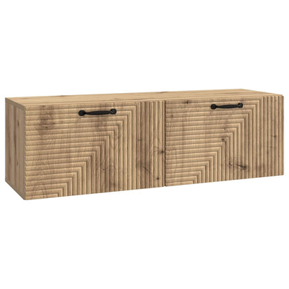 vidaXL Wall-Mounted TV Cabinet 98 x 31 x 30 cm Artisan Oak 2