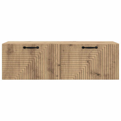 vidaXL Wall-Mounted TV Cabinet 98 x 31 x 30 cm Artisan Oak 6