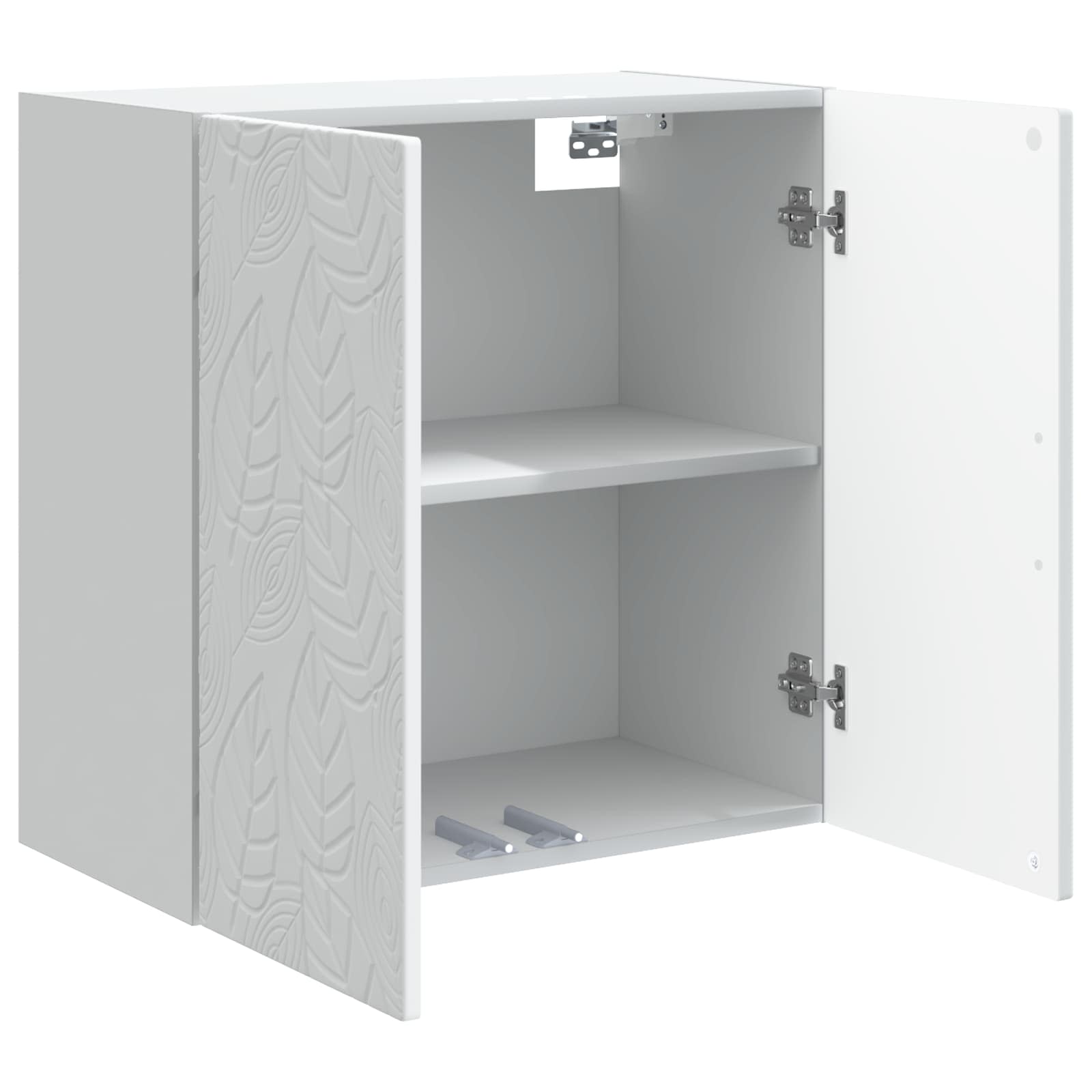 vidaXL Wall-Mounted Cabinet White 59 x 31 x 60 cm Engineered Wood 3