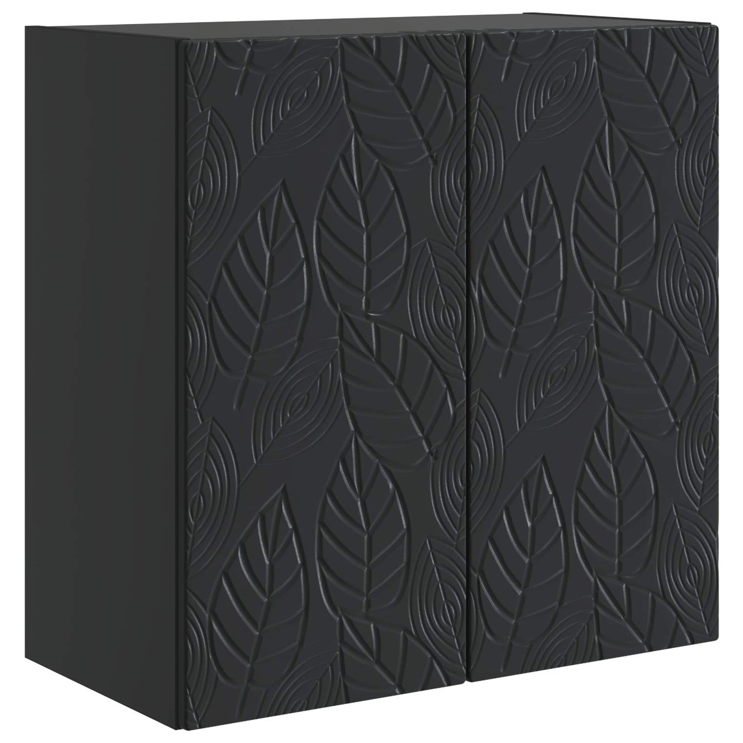 vidaXL Wall-Mounted Cabinet 59 x 31 x 60 cm Engineered Wood Black 2