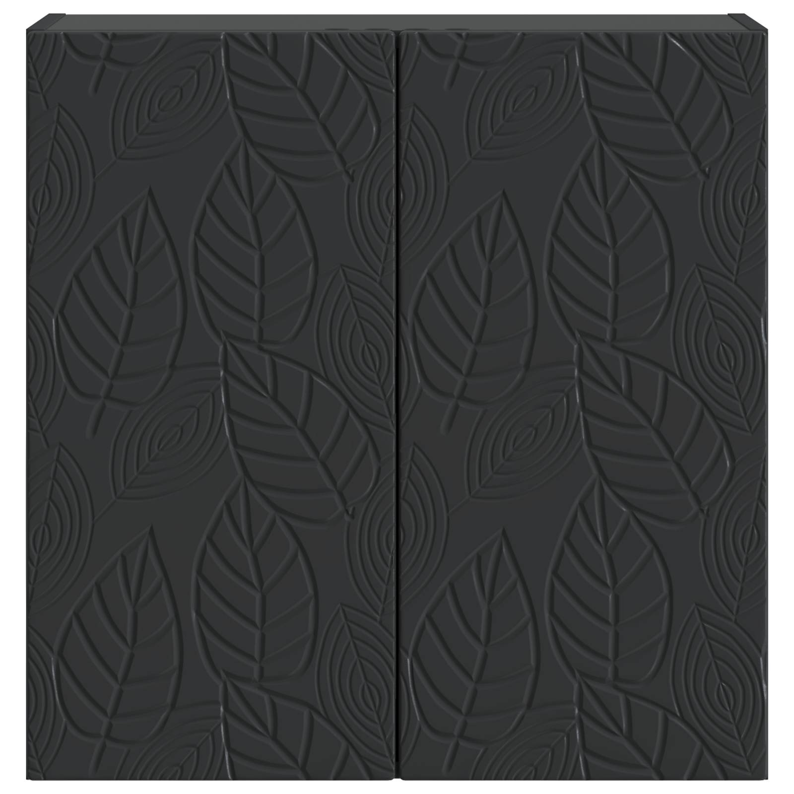 vidaXL Wall-Mounted Cabinet 59 x 31 x 60 cm Engineered Wood Black 4