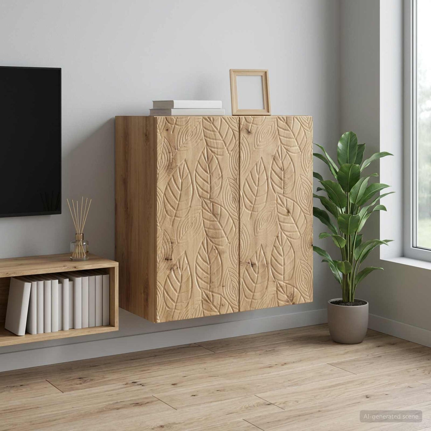 vidaXL Wall-Mounted Cabinet 59 x 31 x 60 cm Engineered Wood 1