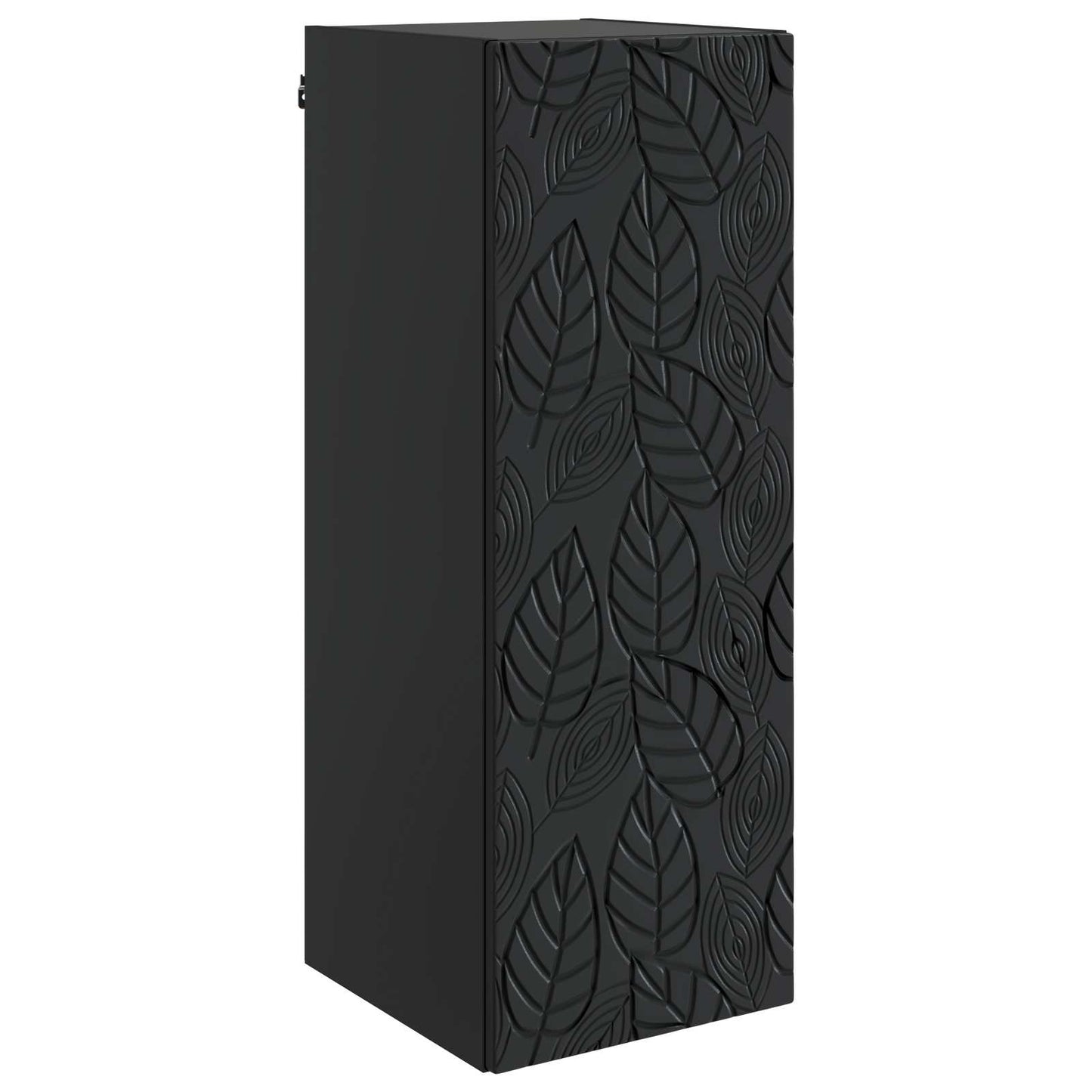 vidaXL Wall-Mounted Cabinet 33 x 34.5 x 90 cm Engineered Wood Black 2