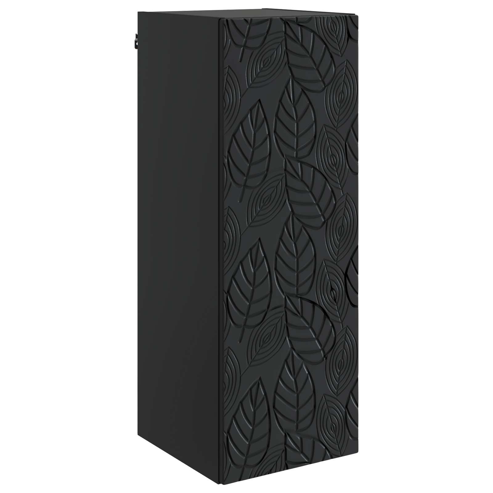 vidaXL Wall-Mounted Cabinet 33 x 34.5 x 90 cm Engineered Wood Black 2
