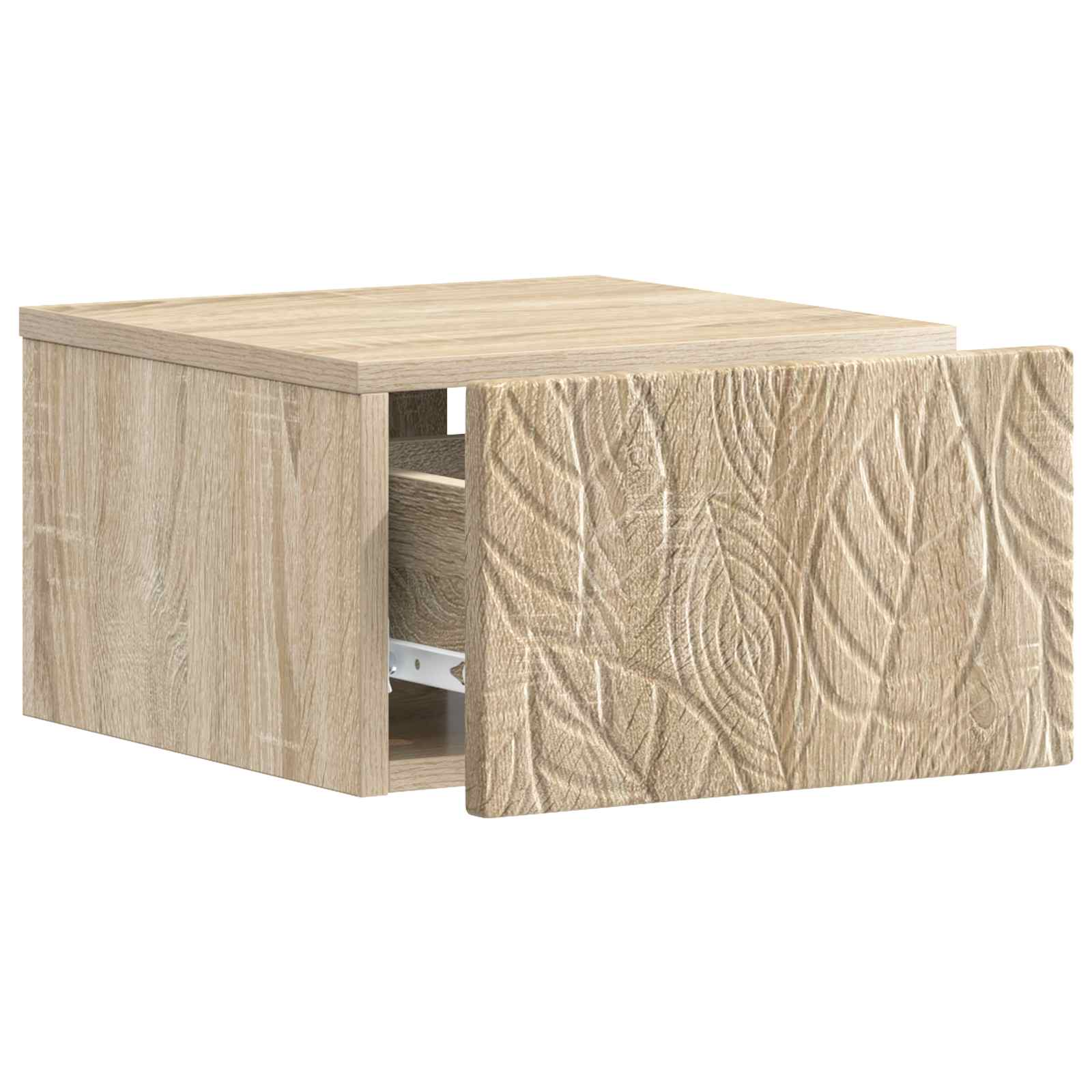 vidaXL Wall-Mounted Side Table 2 pcs Sonoma Oak 34.5 x 33 x 20 cm 5