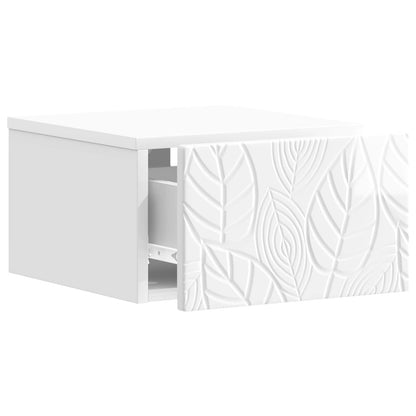 vidaXL Wall-Mounted Side Table 2 pcs High Gloss White 5