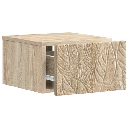 vidaXL Wall-Mounted Bedside Cabinet 2 pcs Sonoma Oak 49 x 34.5 x 20 cm 5