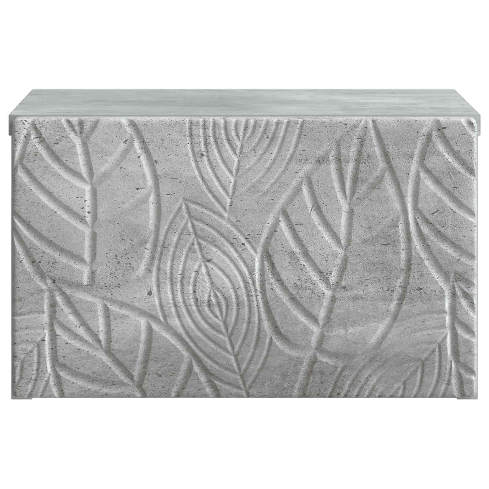 vidaXL Wall-Mounted Bedside Cabinet 2 pcs Concrete Grey 6