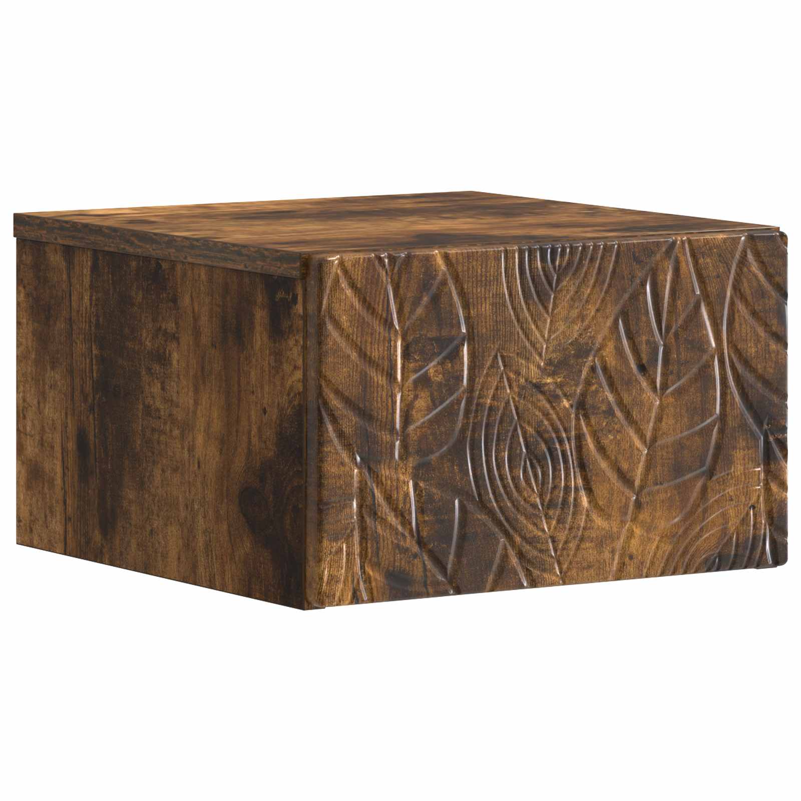vidaXL Wall-Mounted Bedside Cabinet 2 pcs Smoked Oak 49 x 34.5 x 20 cm 4
