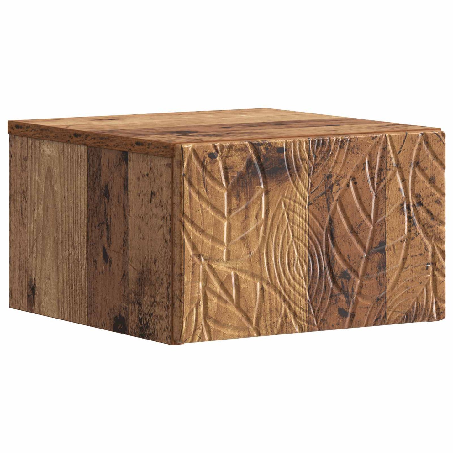 vidaXL Wall-Mounted Bedside Cabinet 2 pcs Old Wood 49 x 34.5 x 20 cm 4