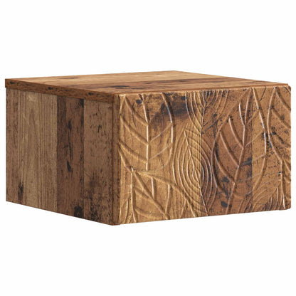 vidaXL Wall-Mounted Bedside Cabinet 2 pcs Old Wood 49 x 34.5 x 20 cm 4