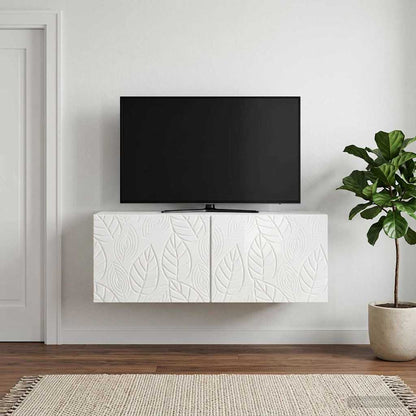 vidaXL Wall-Mounted TV Cabinet 59.5 x 41 x 30 cm High Gloss White 1
