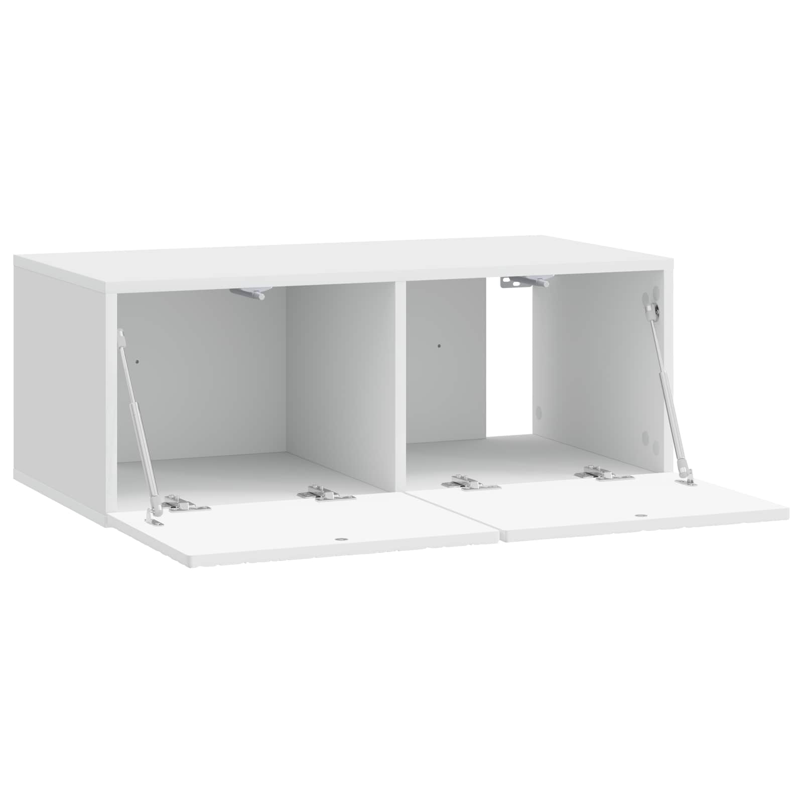 vidaXL Wall-Mounted TV Cabinet 59.5 x 41 x 30 cm High Gloss White 4