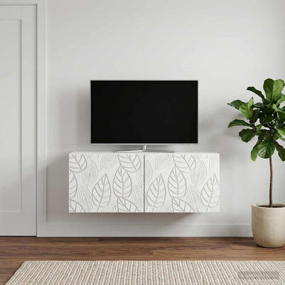 vidaXL Wall-Mounted TV Cabinet 78.5 x 41 x 30 cm White Engineered Wood 3
