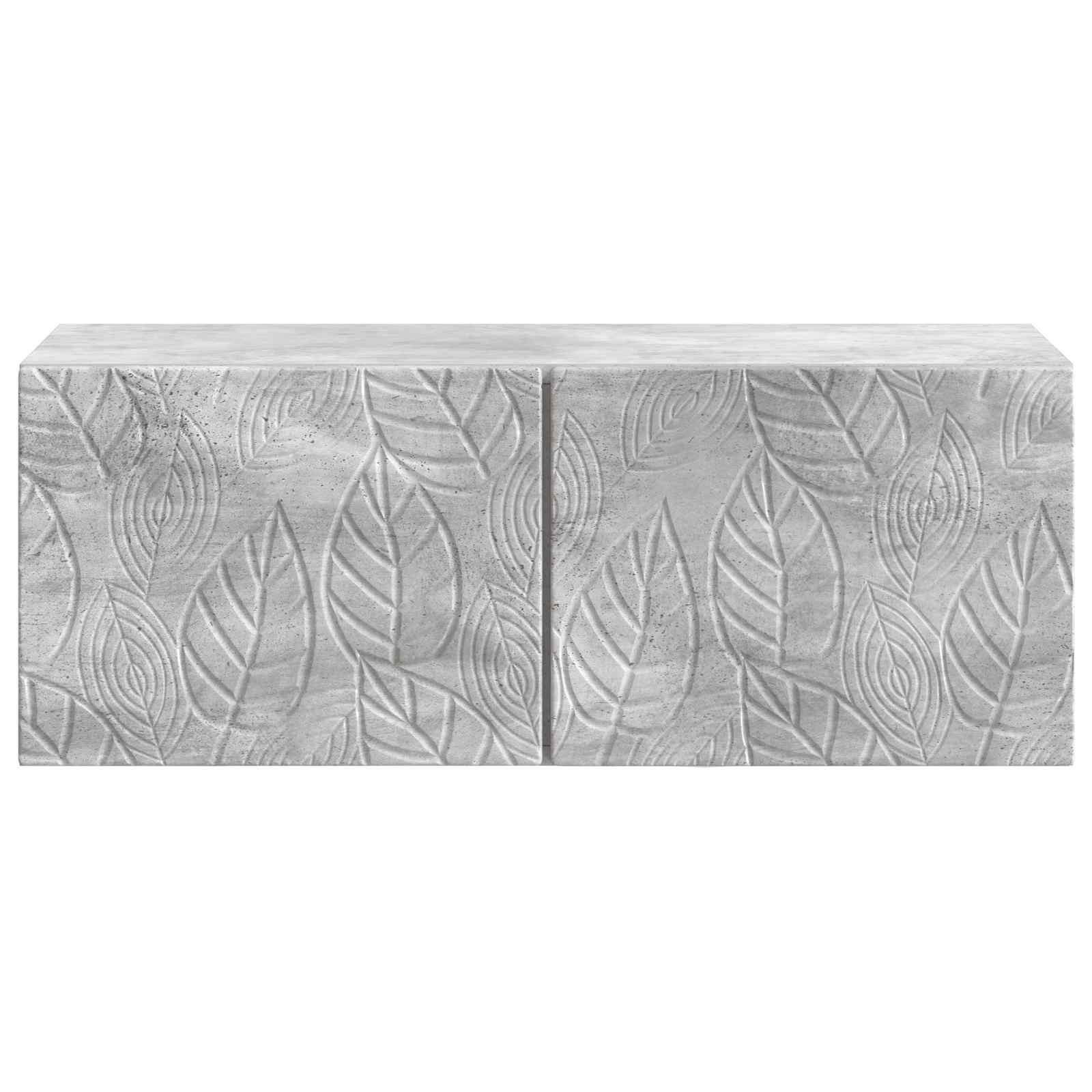 vidaXL Wall-Mounted TV Cabinet 78.5 x 41 x 30 cm Concrete Grey 5