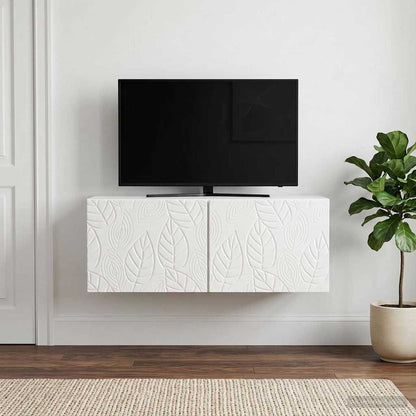 vidaXL Wall-Mounted TV Cabinet 78.5 x 41 x 30 cm High Gloss White 1