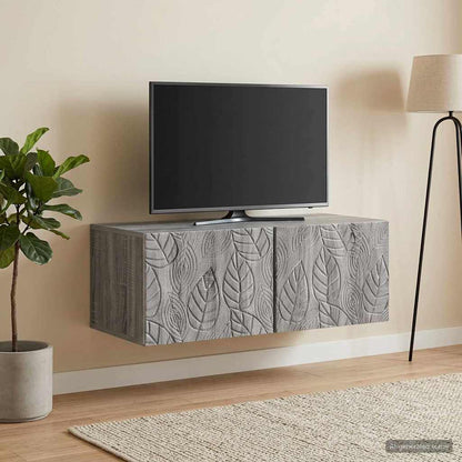 vidaXL Wall-Mounted TV Cabinet 78.5 x 41 x 30 cm Grey Sonoma 1