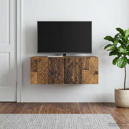 vidaXL Wall-Mounted TV Cabinet 78.5 x 41 x 30 cm Old Wood 3