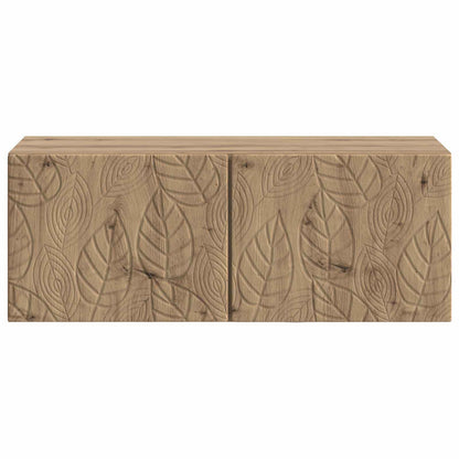 vidaXL Wall-Mounted TV Cabinet 78.5 x 41 x 30 cm Artisan Oak 5