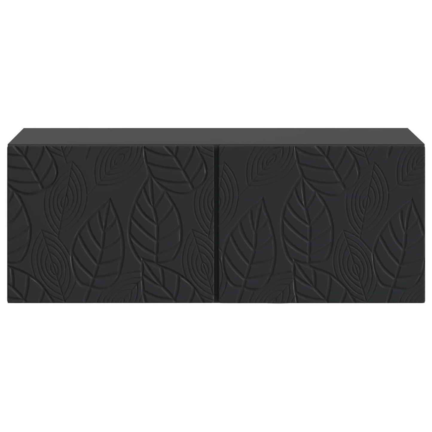 vidaXL Wall-Mounted TV Cabinet 98 x 41 x 30 cm Black Engineered Wood 5