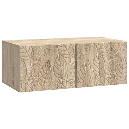 vidaXL Wall-Mounted TV Cabinet 98 x 41 x 30 cm Sonoma Oak 2