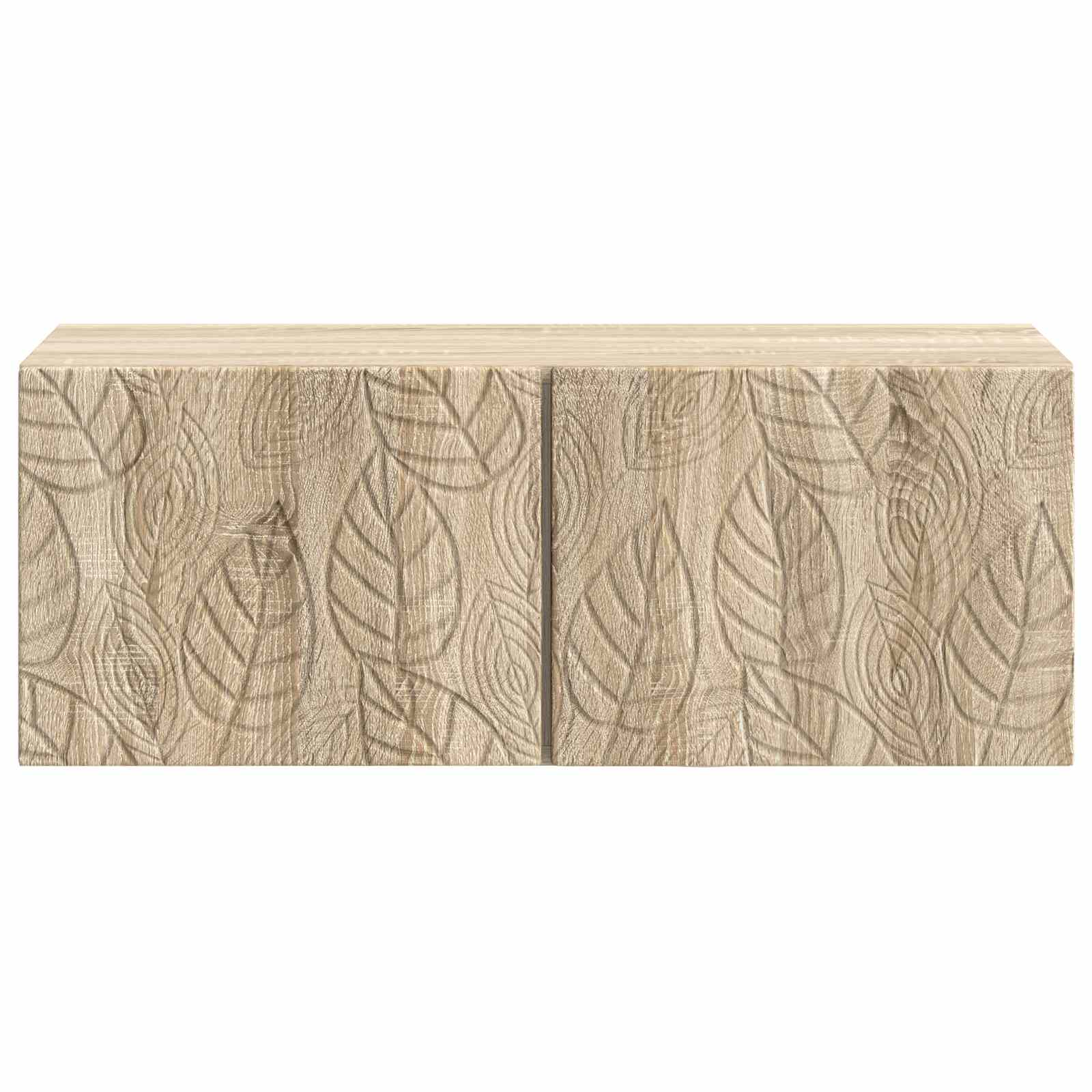 vidaXL Wall-Mounted TV Cabinet 98 x 41 x 30 cm Sonoma Oak 5