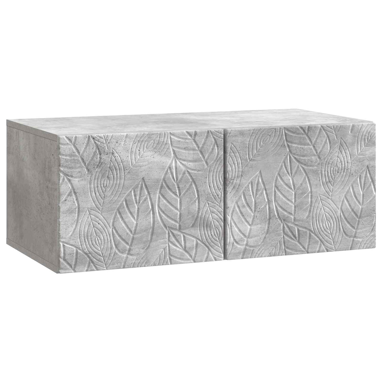 vidaXL Wall-Mounted TV Cabinet 98 x 41 x 30 cm Concrete Grey 2
