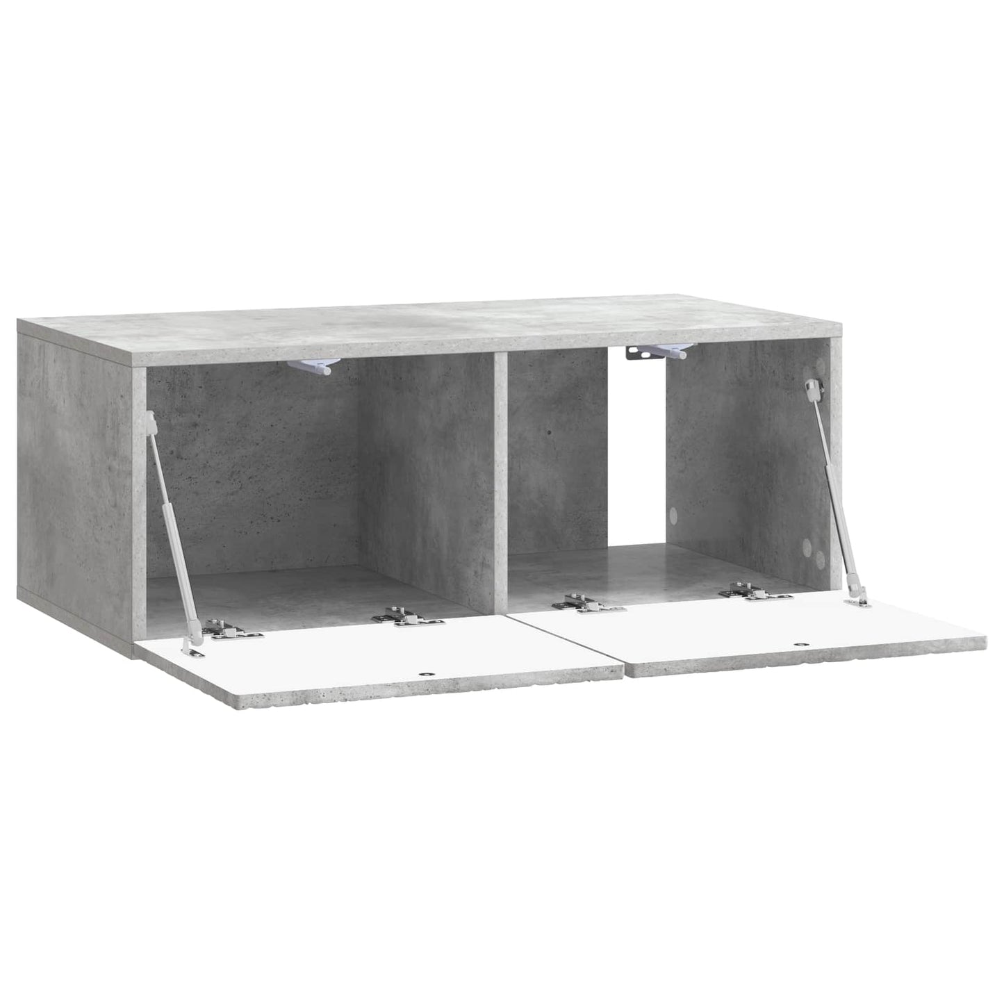 vidaXL Wall-Mounted TV Cabinet 98 x 41 x 30 cm Concrete Grey 4