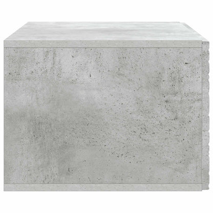 vidaXL Wall-Mounted TV Cabinet 98 x 41 x 30 cm Concrete Grey 6