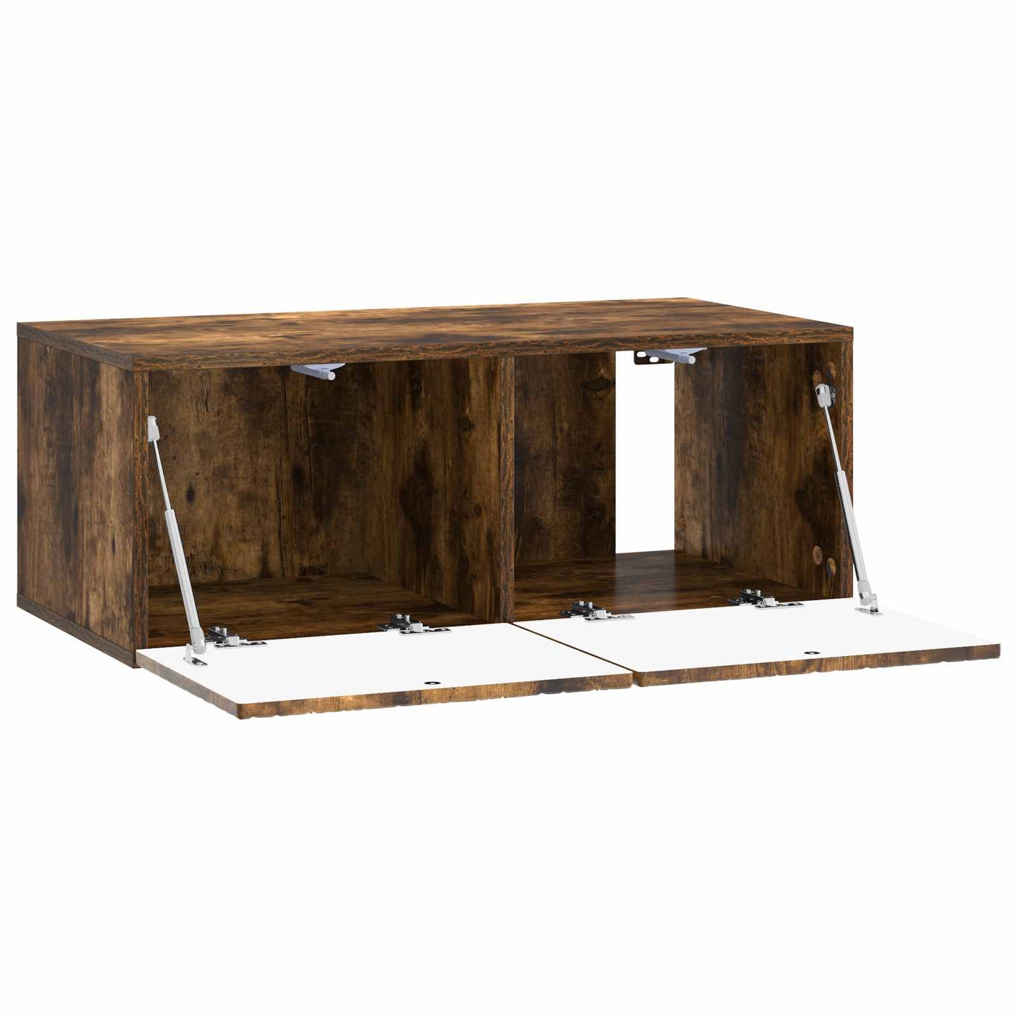 vidaXL Wall-Mounted TV Cabinet 98 x 41 x 30 cm Smoked Oak 4