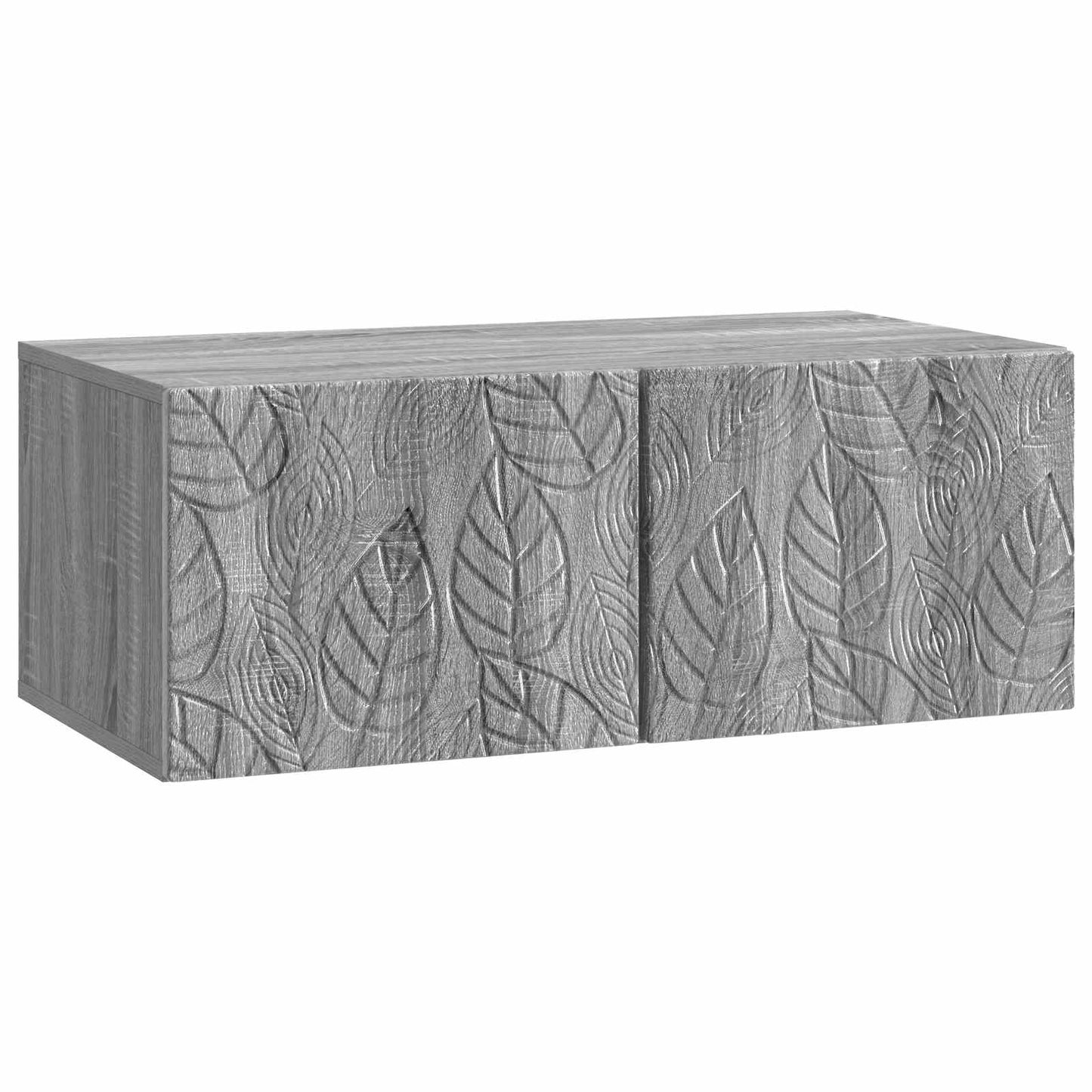 vidaXL Wall-Mounted TV Cabinet 98 x 41 x 30 cm Grey Sonoma 2