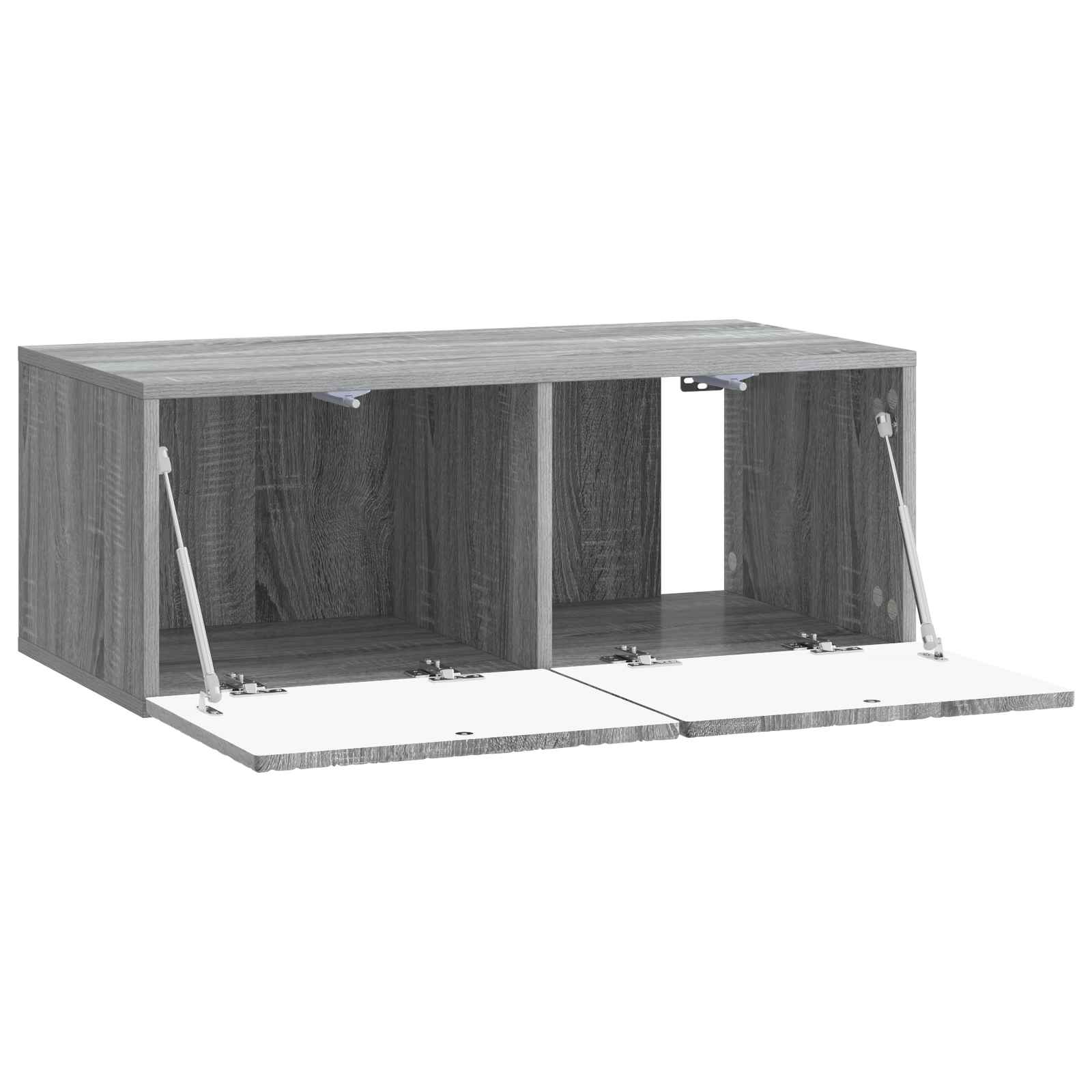 vidaXL Wall-Mounted TV Cabinet 98 x 41 x 30 cm Grey Sonoma 4