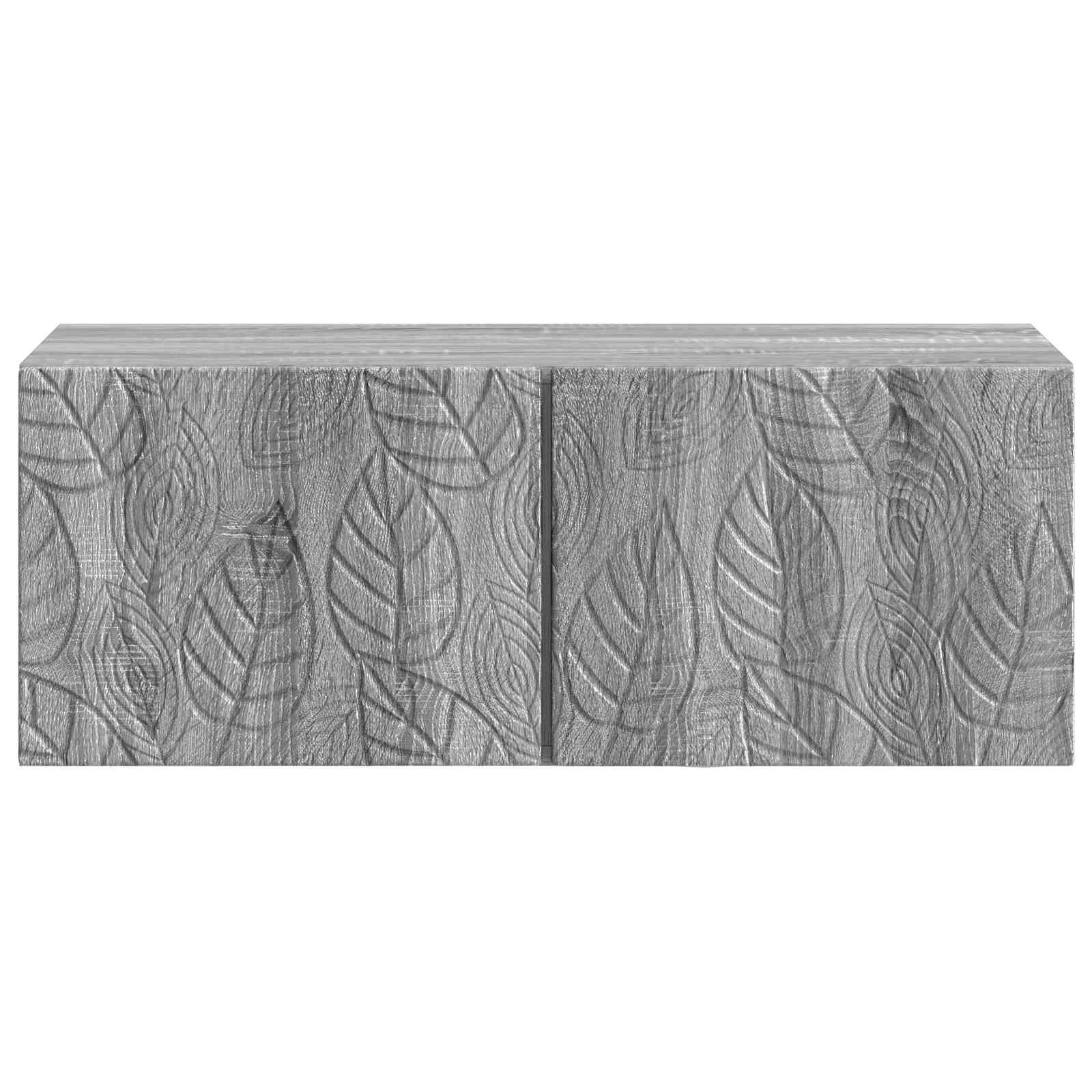 vidaXL Wall-Mounted TV Cabinet 98 x 41 x 30 cm Grey Sonoma 5