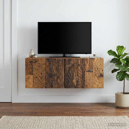 vidaXL Wall-Mounted TV Cabinet 98 x 41 x 30 cm Old Wood 3