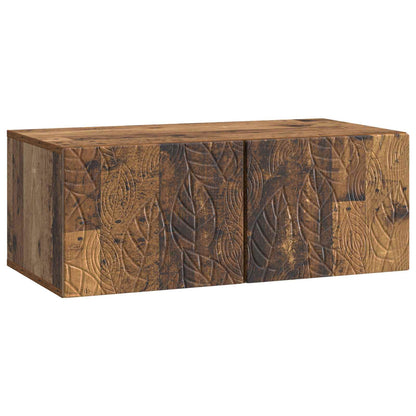vidaXL Wall-Mounted TV Cabinet 98 x 41 x 30 cm Old Wood 2