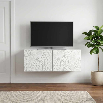 vidaXL Wall-Mounted TV Cabinet 78.5 x 31 cm White Engineered Wood 3