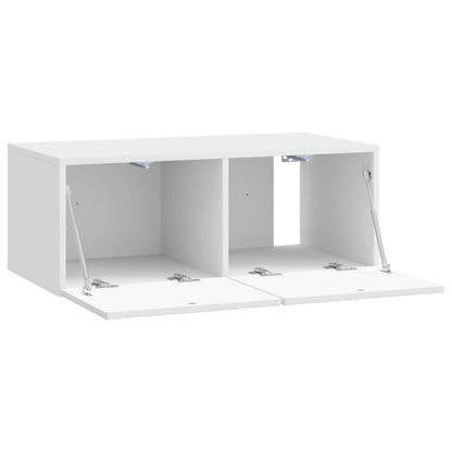 vidaXL Wall-Mounted TV Cabinet 78.5 x 31 cm White Engineered Wood 4