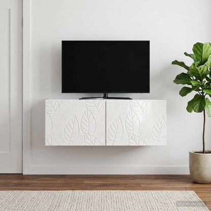 vidaXL Wall-Mounted TV Cabinet 78.5 x 31 cm High Gloss White 3