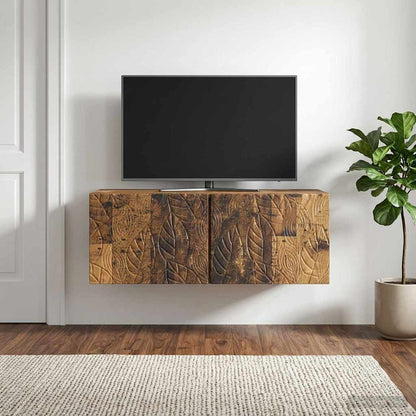 vidaXL Wall-Mounted TV Cabinet 98 x 31 cm Old Wood Engineered Wood 1