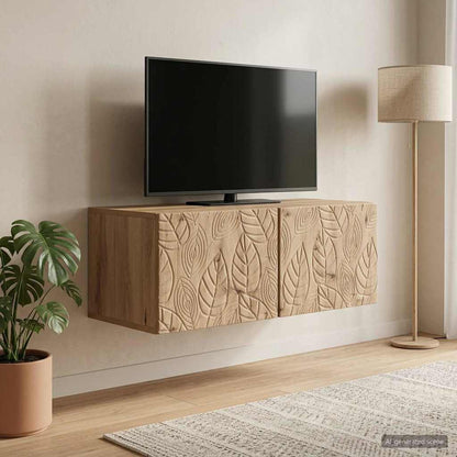 vidaXL Wall-Mounted TV Cabinet 98 x 31 cm Artisan Oak Engineered Wood 1