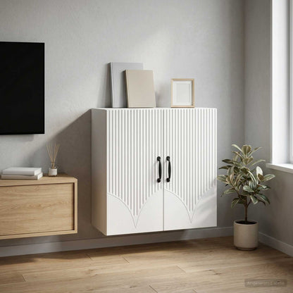 vidaXL Wall-Mounted Cabinet White 59 x 31 x 60 cm Engineered Wood 1
