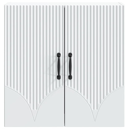 vidaXL Wall-Mounted Cabinet White 59 x 31 x 60 cm Engineered Wood 4