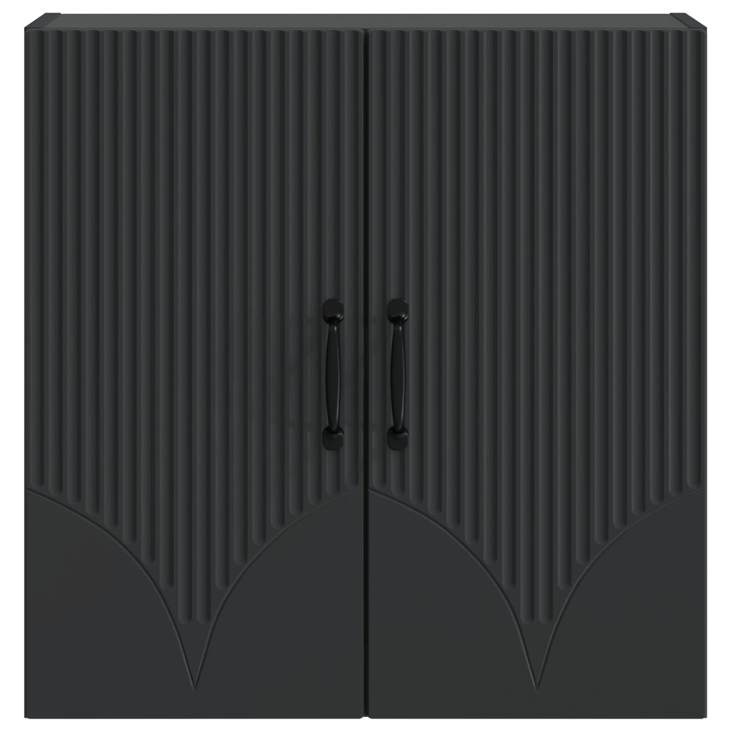 vidaXL Wall-Mounted Cabinet 59 x 31 x 60 cm Engineered Wood Black 4